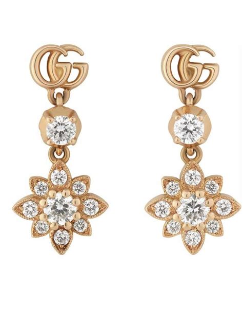 orecchini gucci oro prezzo|GUCCI ORECCHINI FLORA IN ORO E DIAMANTI.